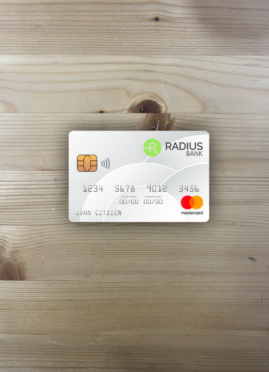 Download USA Massachusetts Radius Bank mastercard photolook front Photoshop template